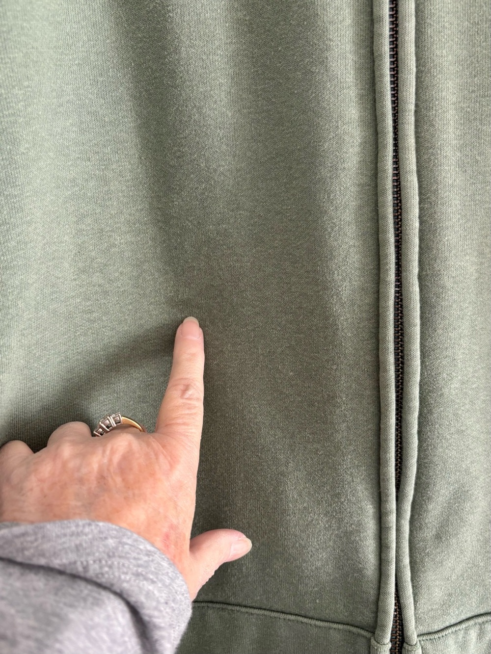 Carhartt heavyweight full zip hooded sweat shirt in light green. K185 MKG - Picture 11 of 11
